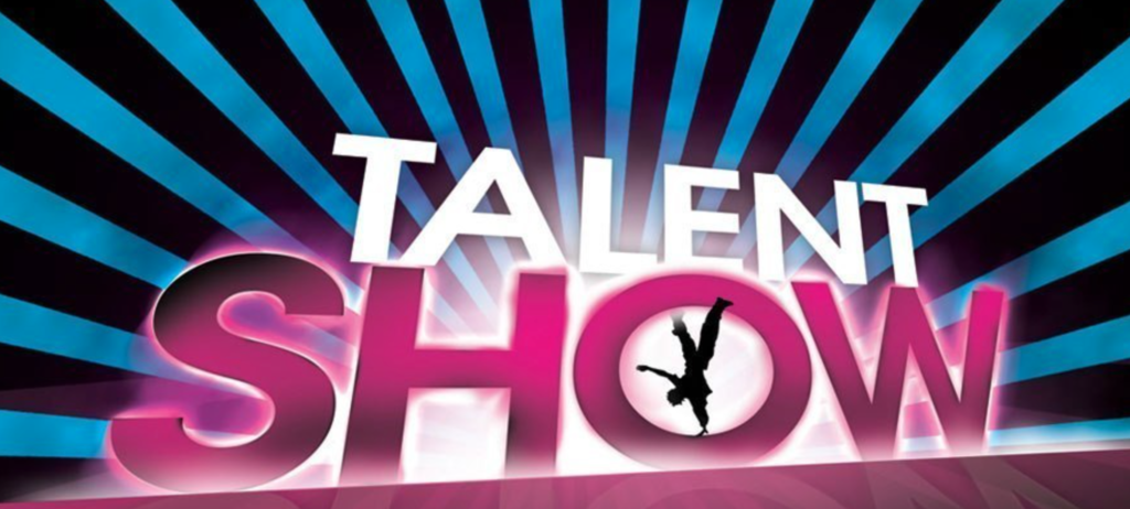 clip art of the words TALENT SHOW